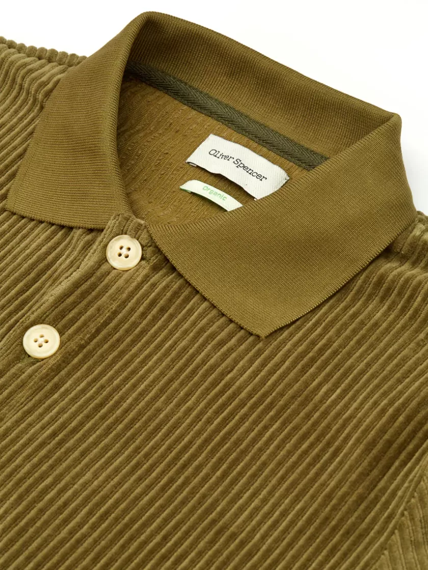 Oliver Spencer Tabley Polo Shirt Lulworth Sage Green Cheap