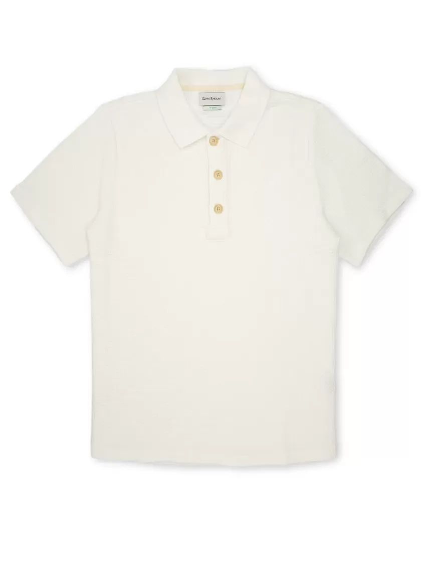 Oliver Spencer Tabley Polo Shirt Morval Cream Cheap