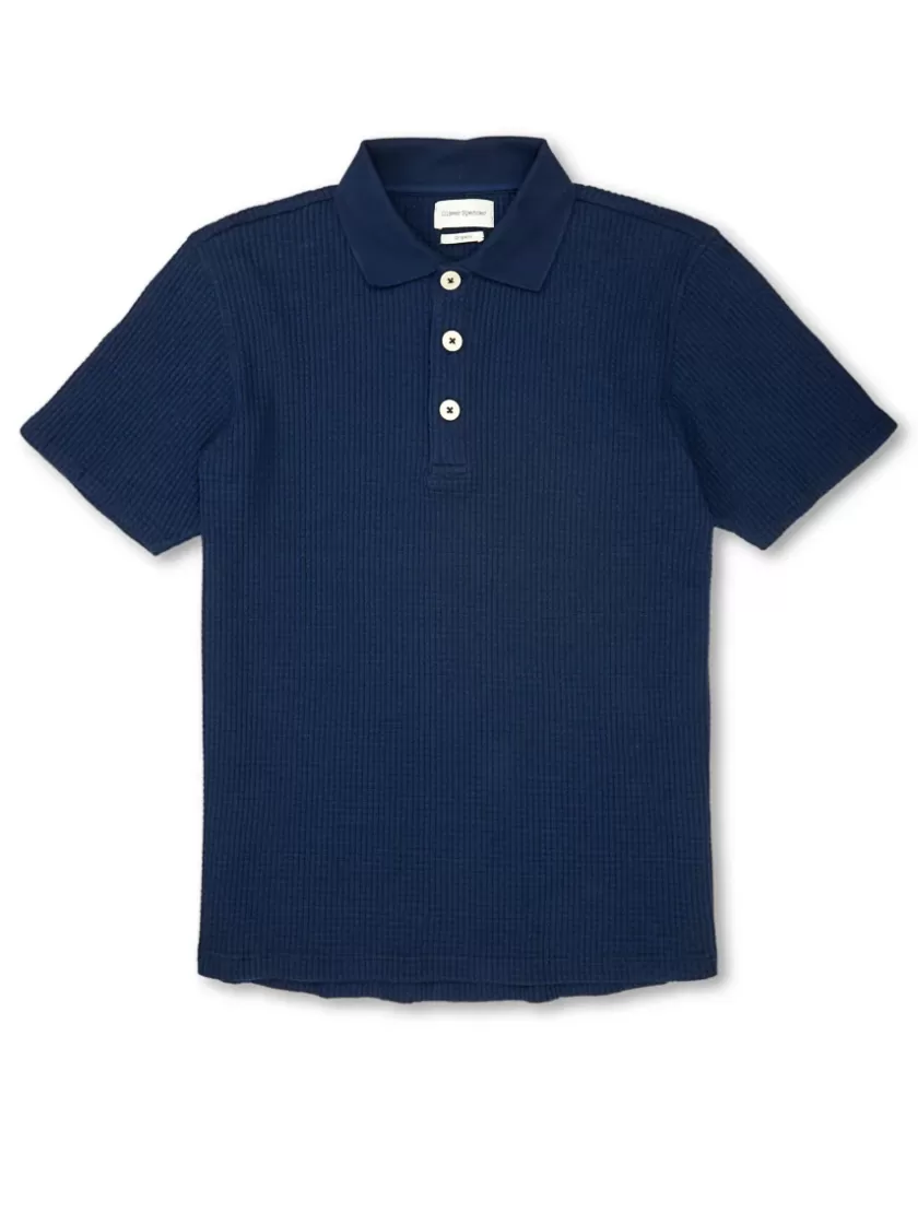 Oliver Spencer Tabley Polo Shirt Morval Navy Hot