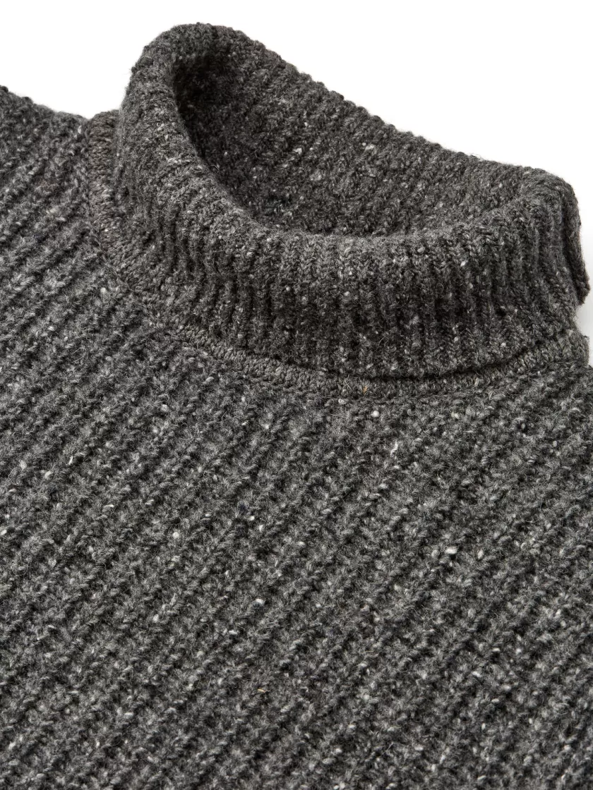 Oliver Spencer Talbot Roll Neck Jumper Keswick Charcoal Outlet