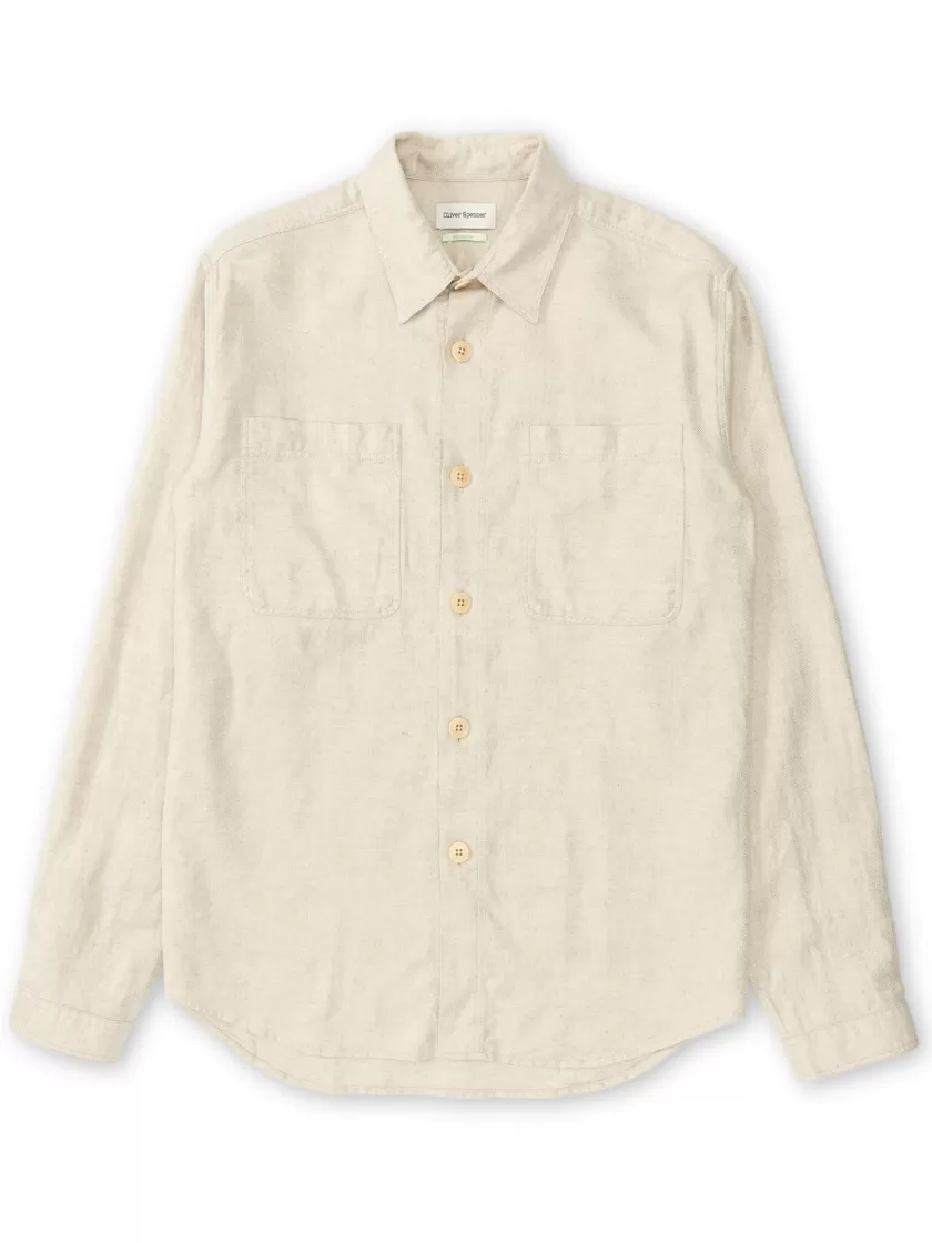 Oliver Spencer Treviscoe Shirt Malin Beige Fashion