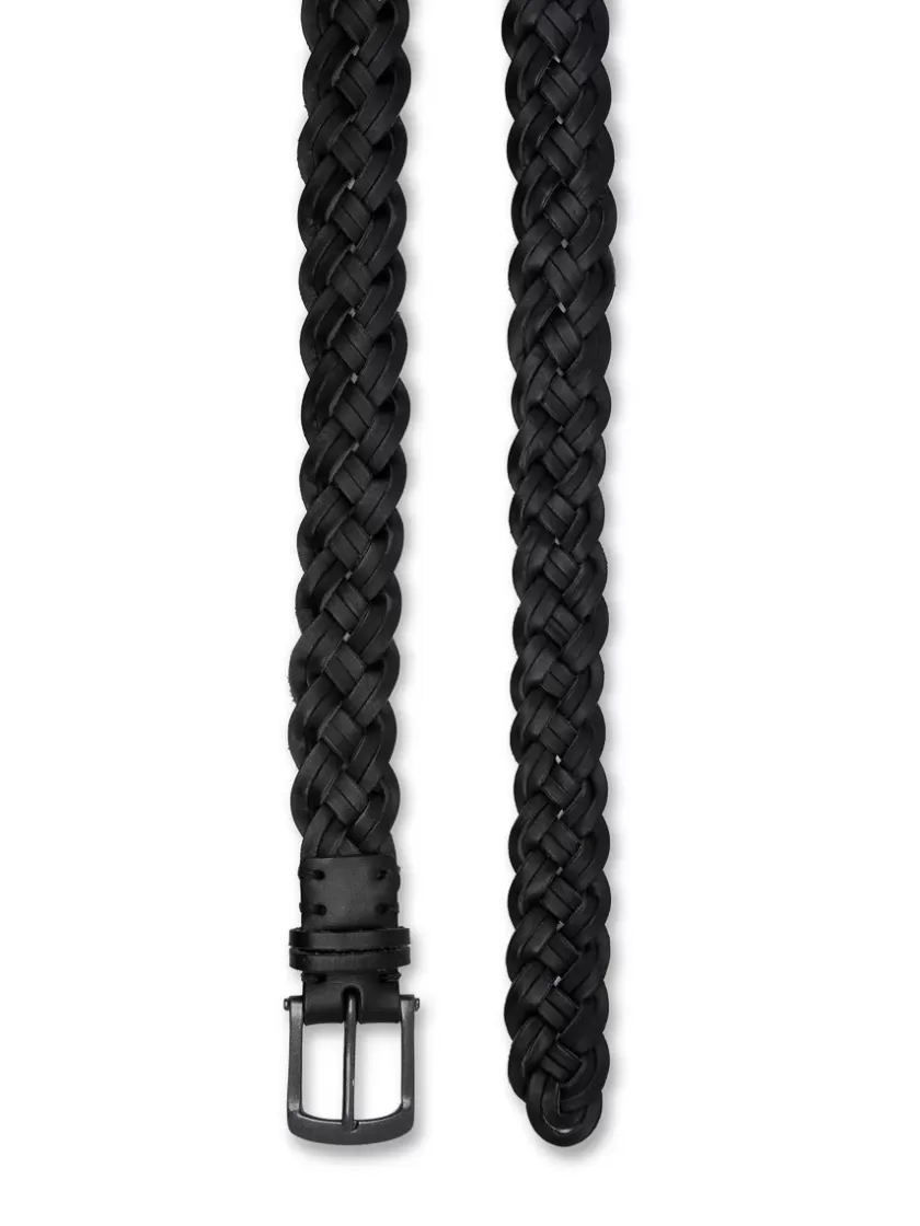 Oliver Spencer Weave Belt Leather Black Hot