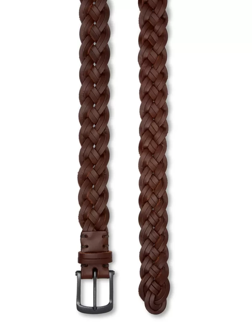 Oliver Spencer Weave Belt Leather Brown Hot