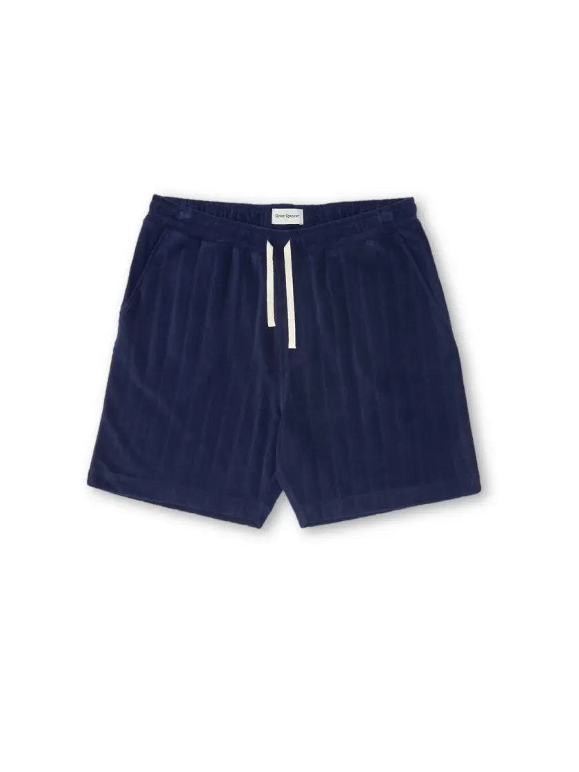 Oliver Spencer Weston Jersey Shorts Haywood Navy Clearance