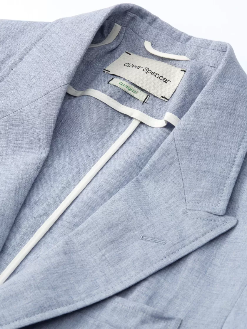 Oliver Spencer Wyndhams Jacket Bove Sky Blue New