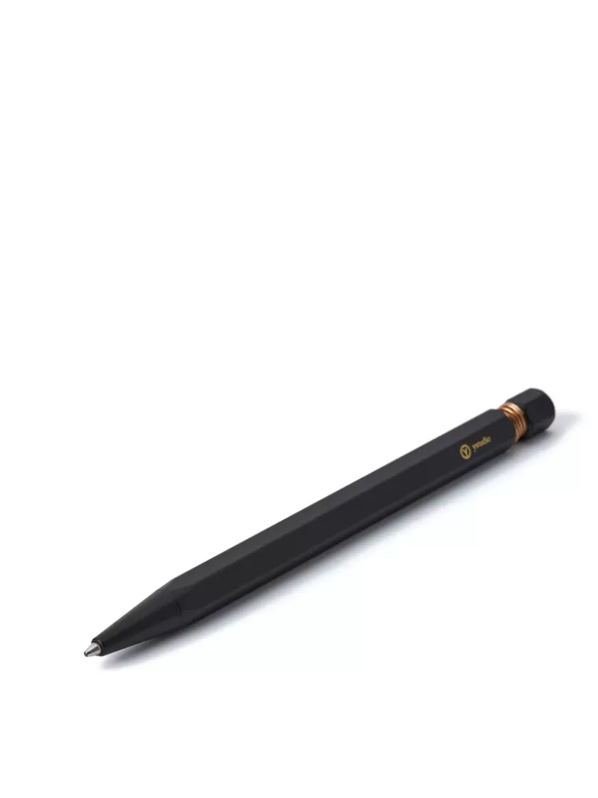 Oliver Spencer Ystudio Classic Ballpoint Pen Black (Spring Mechanism) Cheap